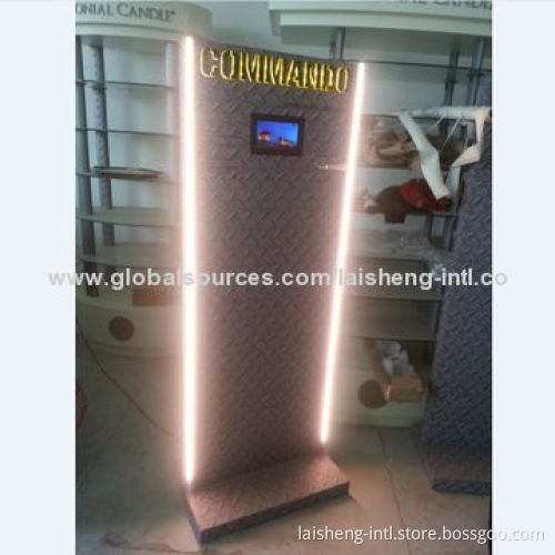 Display equipment with LCD and LED lights